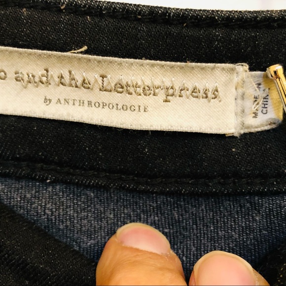 Pilcro and the Letterpress High-Rise Denim Legging black jeans Anthropologie 27 - Picture 12 of 14